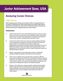 Analyzing Career Choices